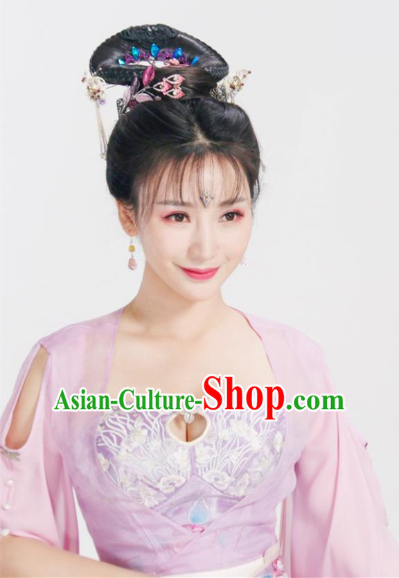 Chinese Ancient Drama Goddess Peri Pink Hanfu Dress Traditional Ming Dynasty Imperial Consort Replica Costumes for Women