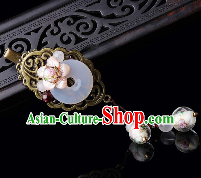 Chinese Traditional Hair Accessories National Hanfu Jade Hair Stick for Women