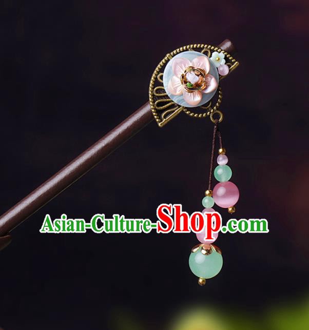 Chinese Traditional Hair Accessories National Hanfu Wood Hairpins for Women