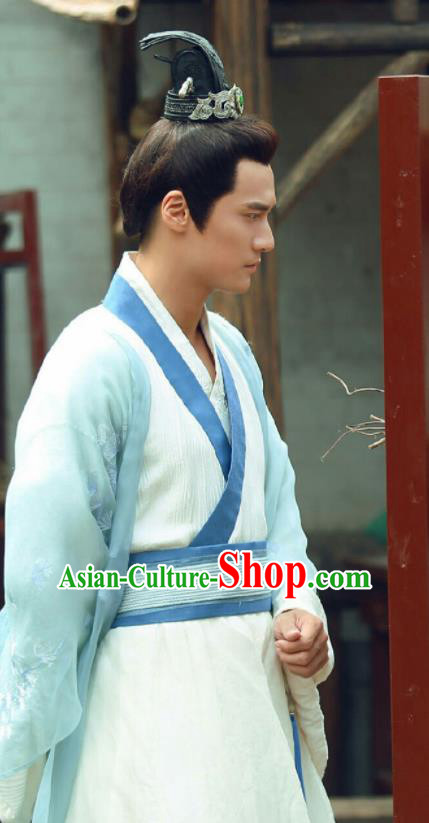 Traditional Chinese Ming Dynasty Royal Highness Hanfu Clothing Ancient Nobility Childe Replica Costumes for Men