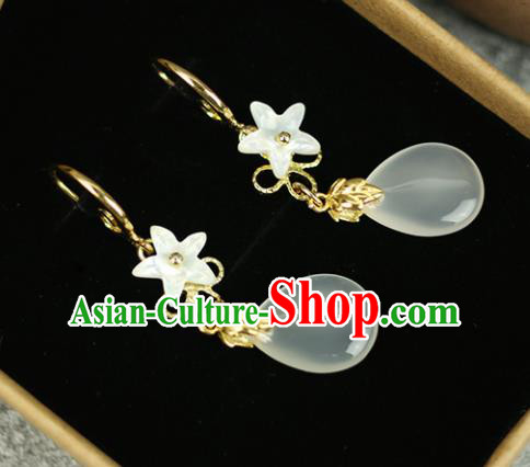 Chinese Handmade Earrings Traditional Classical Hanfu Ear Jewelry Accessories for Women