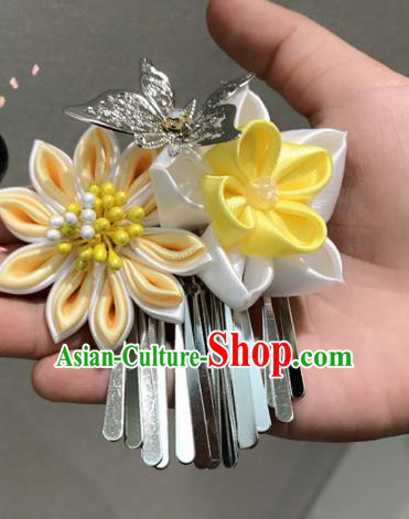 Asian Japanese Traditional Kimono Hair Stick Japan Handmade Classical Hair Accessories for Women