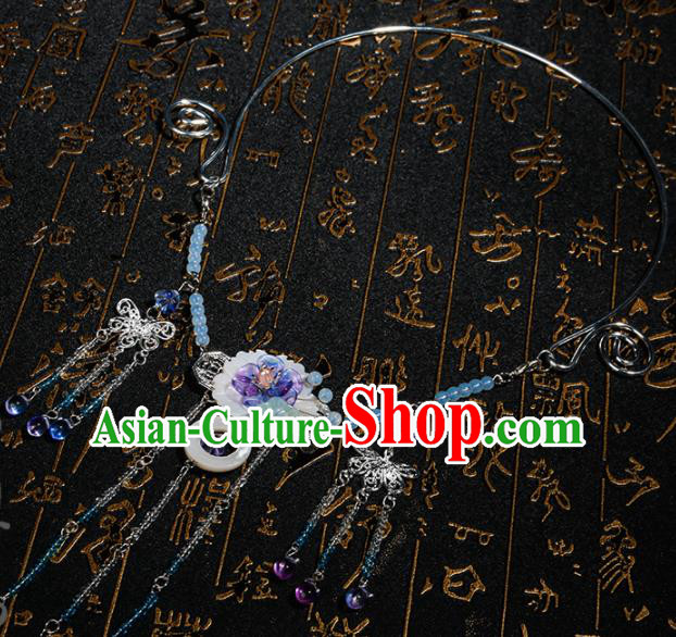 Chinese Traditional Hanfu Tassel Necklace Traditional Classical Jewelry Accessories for Women