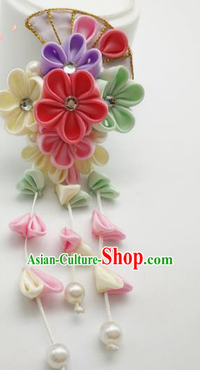 Asian Japanese Traditional Geisha Hairpins Japan Kimono Handmade Classical Hair Accessories for Women