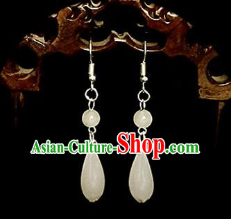 Chinese Ancient Handmade Earrings Traditional Classical Hanfu Ear Jewelry Accessories for Women