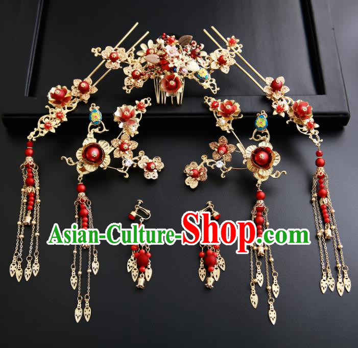 Chinese Ancient Traditional Hanfu Hair Comb Hairpins Handmade Classical Hair Accessories for Women