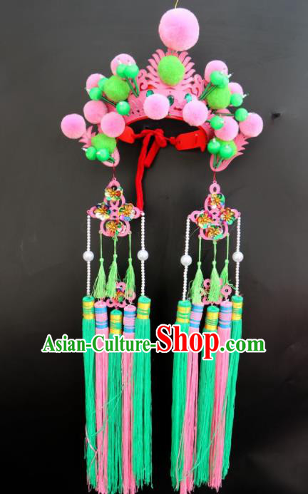 Traditional Chinese Beijing Opera Princess Hats Peking Opera Diva Phoenix Coronet for Women