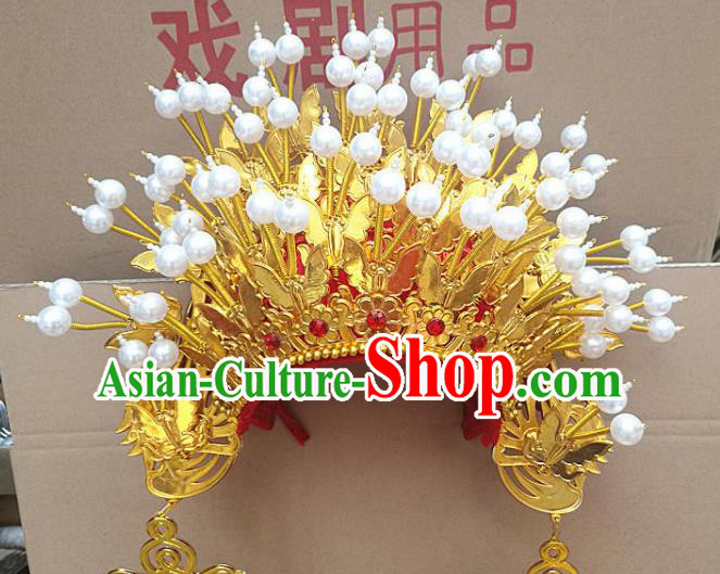 Chinese Traditional Peking Opera Princess Phoenix Coronet Beijing Opera Diva Chaplet Hats for Women