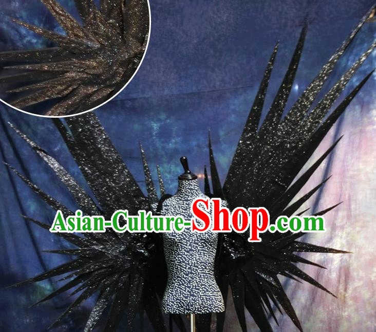 Halloween Cosplay Stage Show Props Catwalks Accessories Brazilian Carnival Parade Black Wings for Women