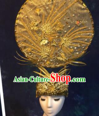 Halloween Cosplay Deluxe Hair Accessories Chinese Traditional Catwalks Hat Headwear for Women