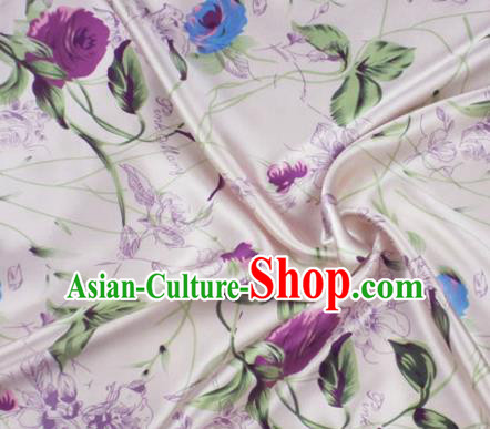 Asian Chinese Traditional Pattern Design Pink Brocade Fabric Silk Fabric Chinese Material