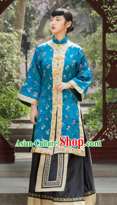 Traditional Chinese Qing Dynasty Dowager Xiuhe Suits Ancient Drama Nobility Lady Costumes for Women