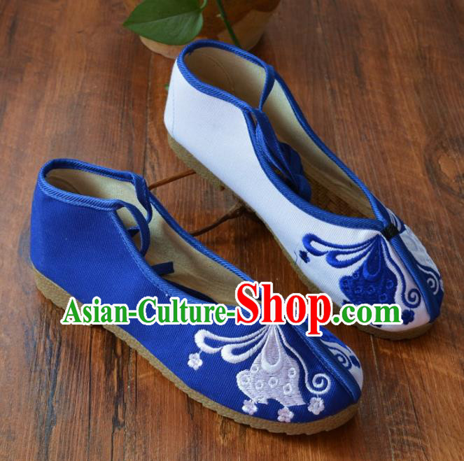 Chinese Traditional Hanfu Shoes Ancient Martial Arts Shoes Embroidered Butterfly Shoes for Women