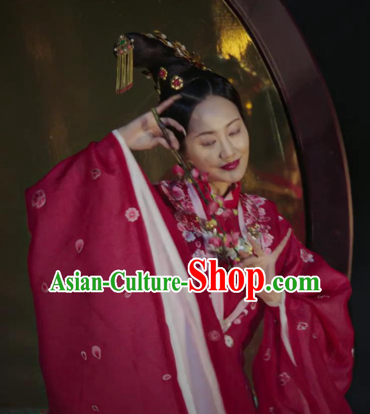 Ancient Chinese Qing Dynasty Palace Dance Dress Manchu Imperial Concubine Embroidered Costumes and Headpiece for Women