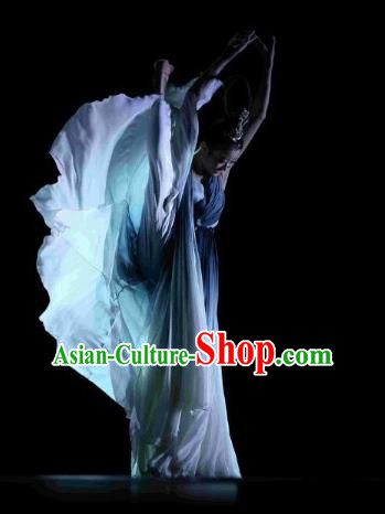 Chinese Traditional Classical Dance Costumes Group Dance Stage Performance Clothing for Women