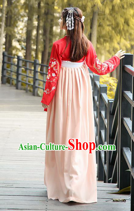 Chinese Ancient Female Historical Costumes Traditional Tang Dynasty Palace Hanfu Dress for Women