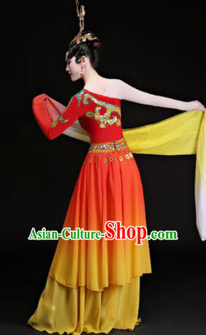 Chinese Traditional Classical Dance Costumes Umbrella Dance Dress for Women