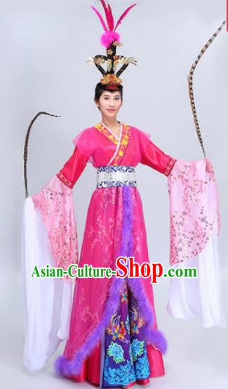 Chinese Traditional Classical Dance Costumes Han Dynasty Imperial Concubine Diau Charn Dance Dress for Women