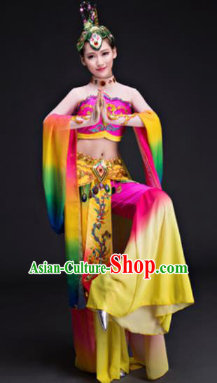 Chinese Traditional Umbrella Dance Costumes Classical Dance Dunhuang Flying Apsaras Dance Dress for Women