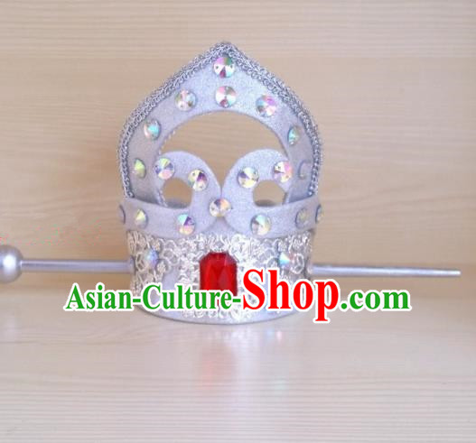 Chinese Ancient Prince Hair Accessories Tang Dynasty Swordsman Crystal Hairdo Crown Headwear for Men