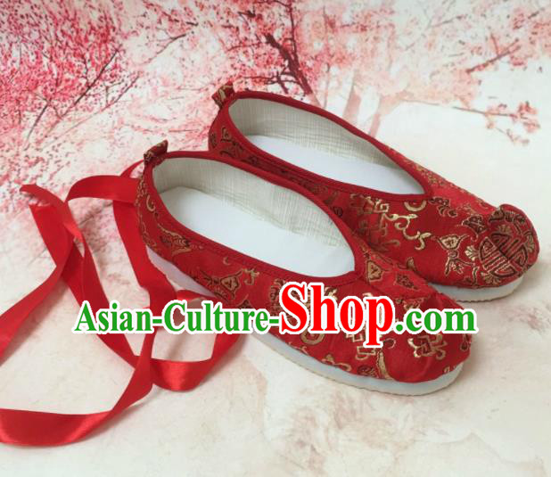 Traditional Chinese Shoes Red Wedding Shoes Ancient Princess Shoes Hanfu Shoes for Women