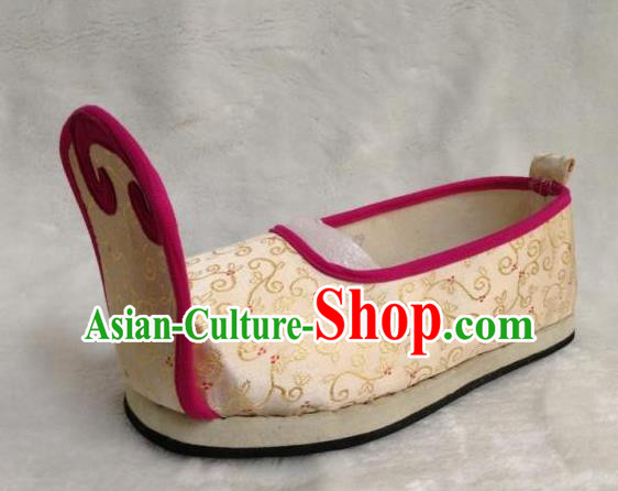 Traditional Chinese Wedding Satin Shoes Ancient Princess Shoes Embroidered Shoes for Women