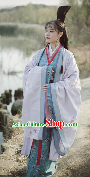 Chinese Ancient Imperial Concubine Hanfu Dress Traditional Han Dynasty Historical Costumes Complete Set for Women