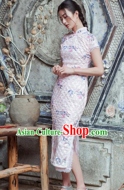 Chinese Traditional Tang Suit Costumes National Qipao Dress Classical Cheongsam for Women