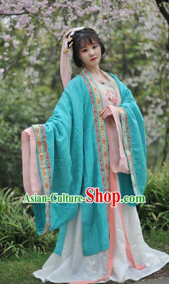 Chinese Traditional Tang Dynasty Imperial Concubine Historical Costumes Ancient Peri Hanfu Dress for Women