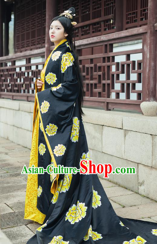 Traditional Chinese Ancient Drama Palace Lady Costumes Tang Dynasty Imperial Consort Hanfu Dress for Women