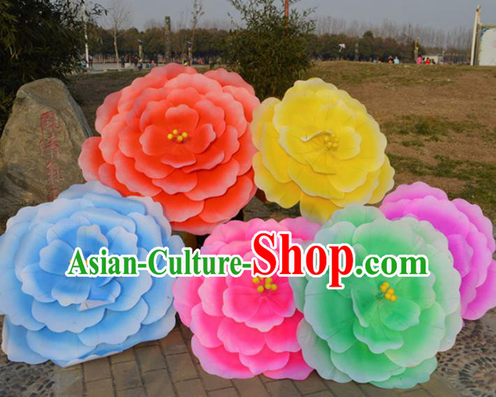Chinese Traditional Folk Dance Prop Classical Dance Peony Umbrellas for Women