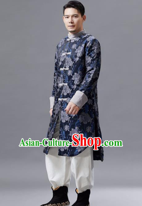 Chinese Traditional Costume Tang Suits Coat National Mandarin Shirt for Men