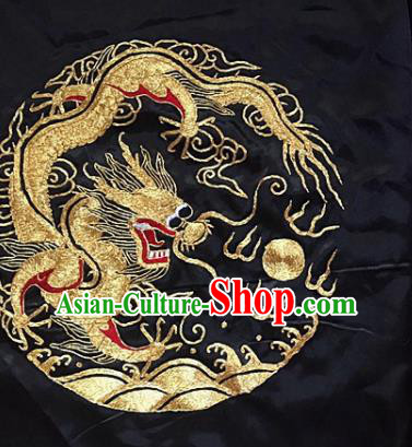 Chinese Traditional Embroidery Craft Embroidered Dragon Patches Embroidering Accessories