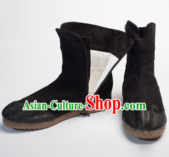 Chinese Traditional Martial Arts Shoes Kung Fu Shoes Black Boots Shoes for Men