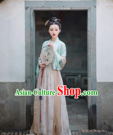 Chinese Ancient Song Dynasty Princess Hanfu Dress Historical Costumes Complete Set for Women