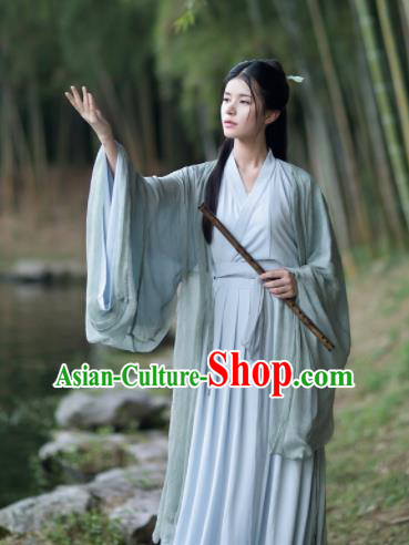 Chinese Jin Dynasty Historical Costumes Ancient Princess Hanfu Dress Complete Set for Women