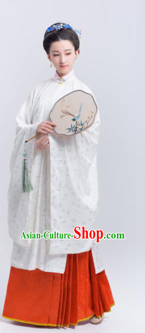 Chinese Traditional Ming Dynasty Historical Costumes Ancient Palace Lady Hanfu Dress for Women