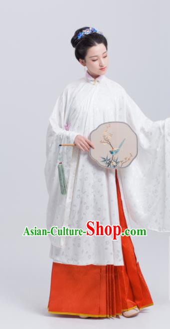 Chinese Traditional Ming Dynasty Historical Costumes Ancient Palace Lady Hanfu Dress for Women