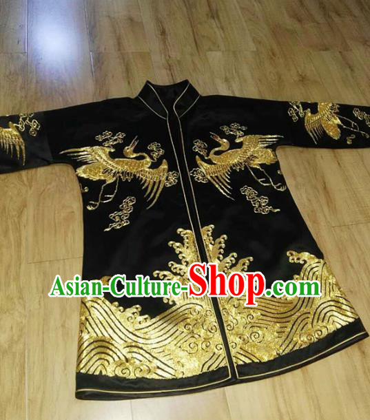 Chinese Traditional Costume Tang Suit Embroidered Silk Coat for Women