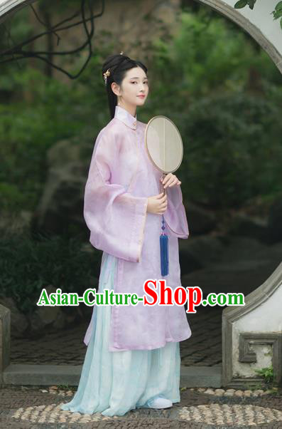 Chinese Traditional Ming Dynasty Palace Lady Hanfu Dress Ancient Princess Historical Costumes for Women