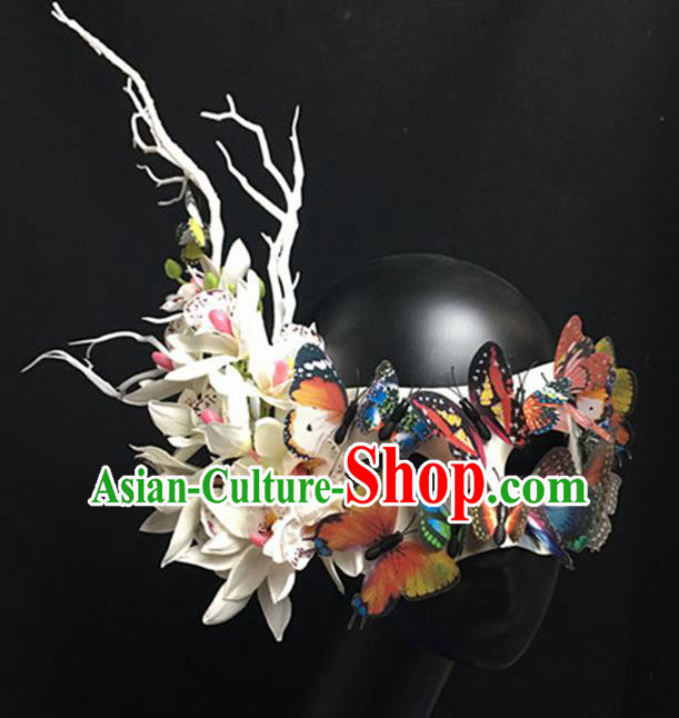 Top Halloween Accessories Brazilian Carnival Catwalks Blindfold Butterfly Masks for Women