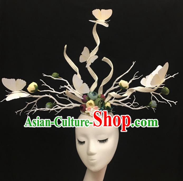 Top Halloween Catwalks Hair Accessories Stage Show Headdress for Women