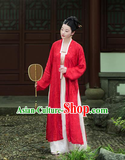 Chinese Traditional Song Dynasty Duchess Silk Historical Costumes Ancient Nobility Hanfu Dress for Women