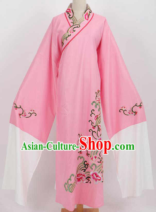 Professional Chinese Traditional Beijing Opera Niche Pink Robe Ancient Scholar Costume for Men