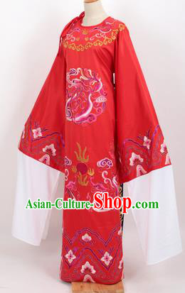 Professional Chinese Traditional Beijing Opera Niche Red Ceremonial Robe Ancient Number One Scholar Costume for Men