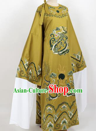 Professional Chinese Traditional Beijing Opera Niche Olive Green Ceremonial Robe Ancient Number One Scholar Costume for Men