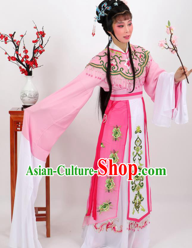 Professional Chinese Traditional Beijing Opera Diva Pink Dress Ancient Imperial Consort Costumes for Women