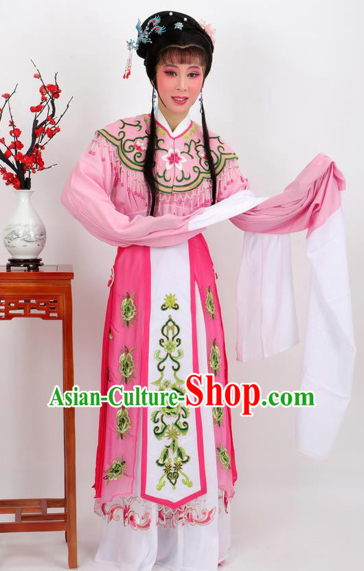 Professional Chinese Traditional Beijing Opera Diva Pink Dress Ancient Imperial Consort Costumes for Women