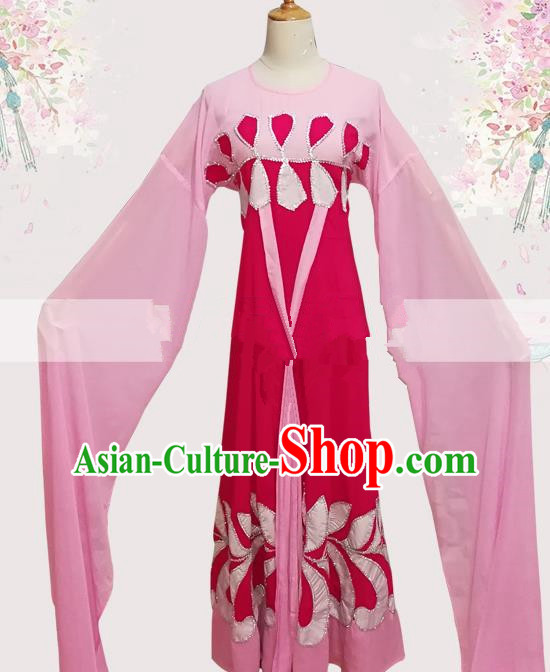 Professional Chinese Traditional Beijing Opera Young Lady Pink Dress Ancient Court Maid Costume for Women