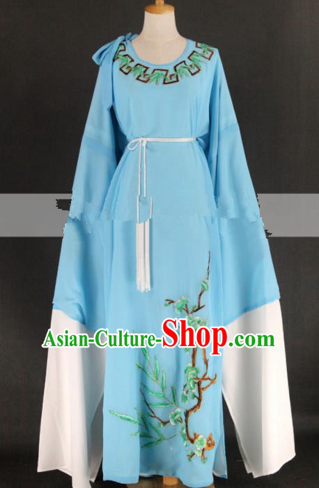 Professional Chinese Traditional Beijing Opera Niche Blue Clothing Ancient Scholar Costume for Men